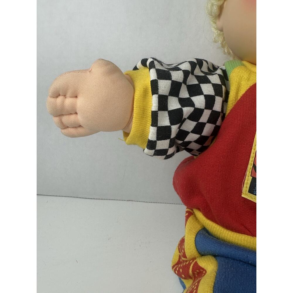 First Edition Racing Cabbage Patch Kids Boy w/ Blonde Hair & Blue Eyes - Picture 4 of 12